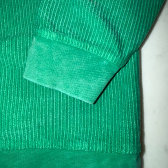 Women's Pressbox Green Notre Dame Fighting Irish Comfy Cord Sweatshirt - Picture 5 of 9